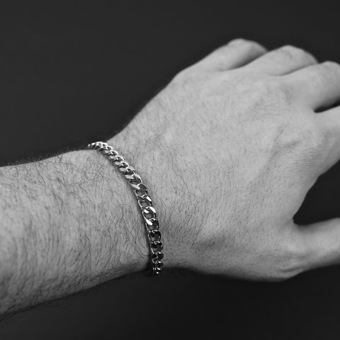 Cuban Bracelet - Silver 5.5mm