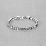 Franco Chain Bracelet - Silver 6mm