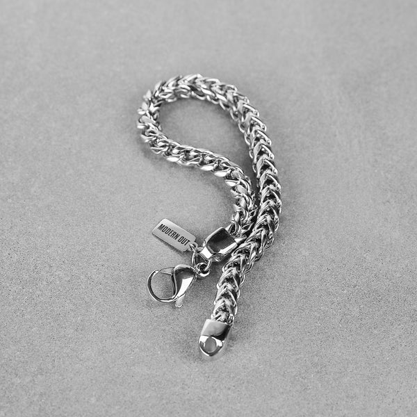 Franco Chain Bracelet - Silver 6mm