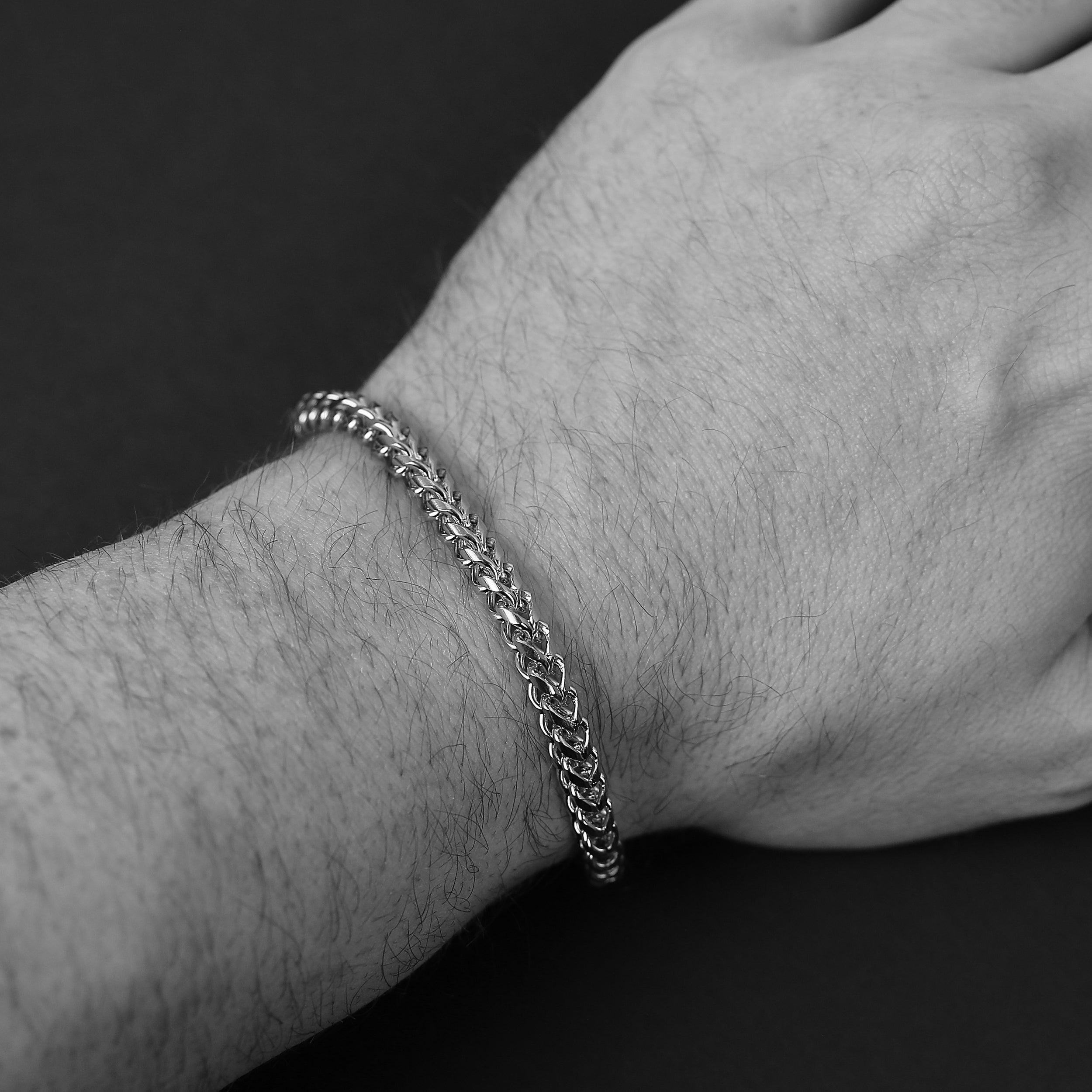 Franco Chain Bracelet - Silver 5mm
