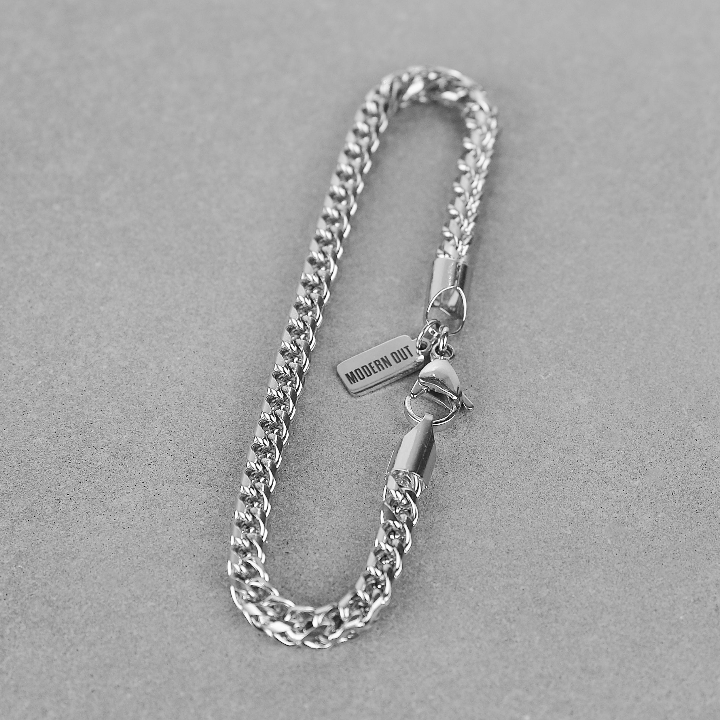 Franco Chain Bracelet - Silver 5mm