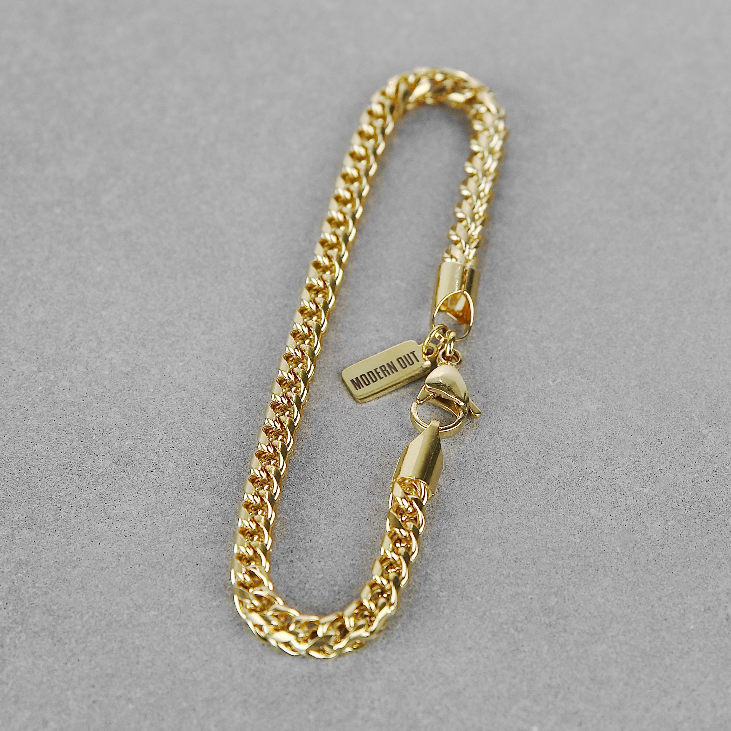 Franco Chain Bracelet - Gold 5mm