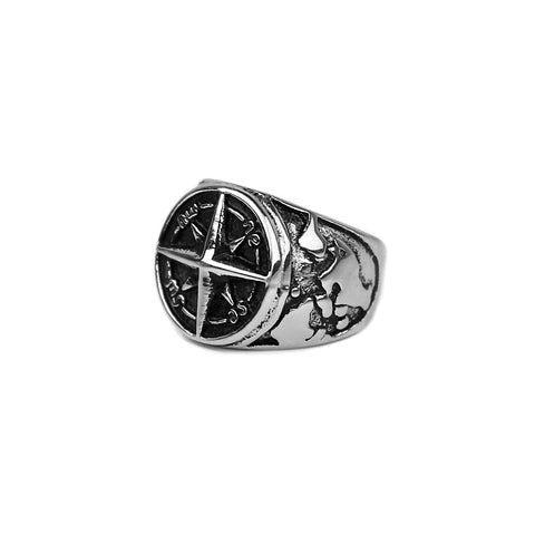 Compass Ring - Silver