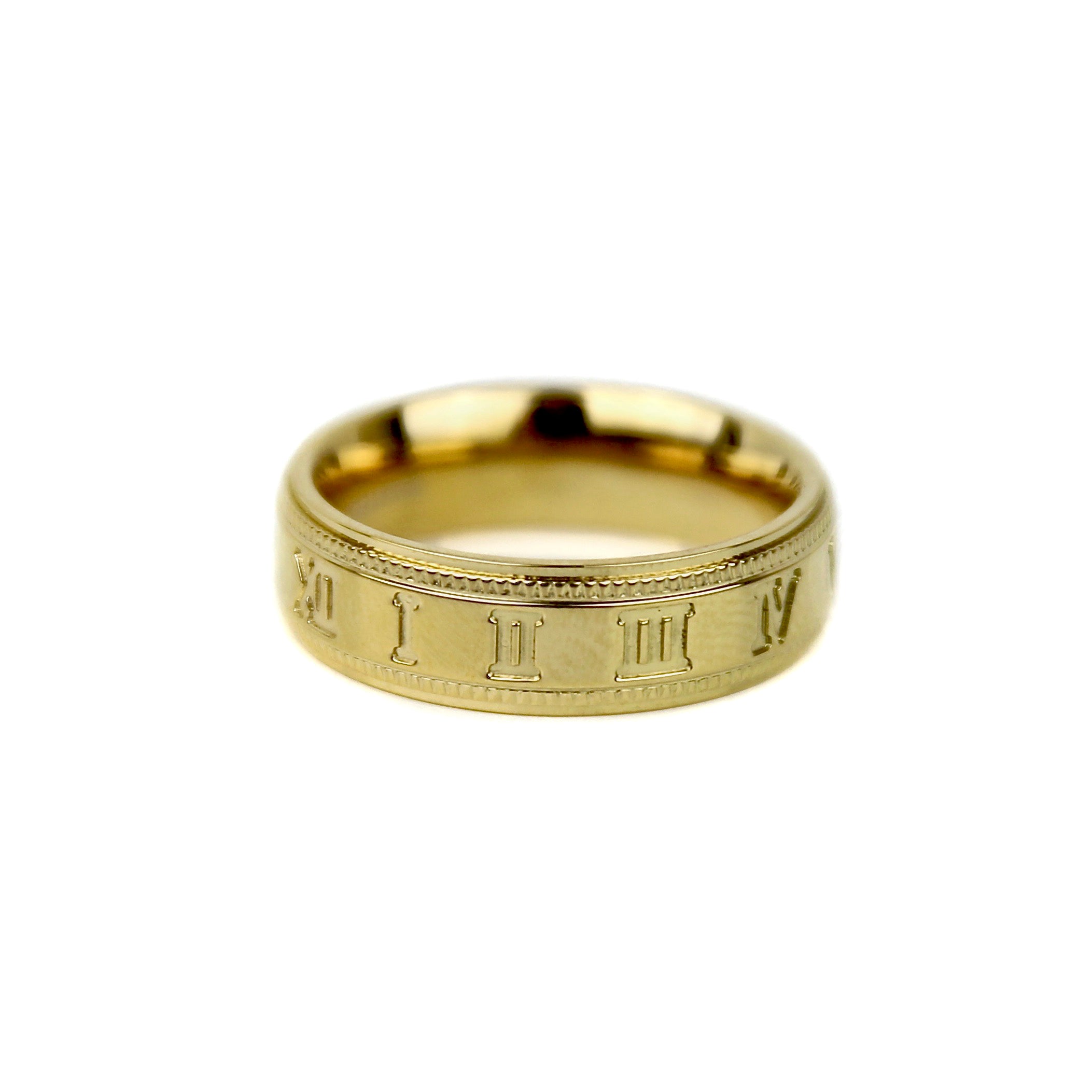 Roman Numeral Band - Gold