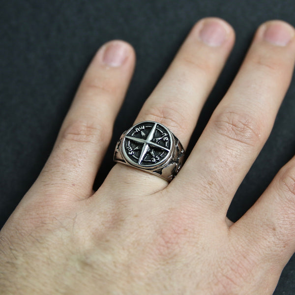 Compass Ring - Silver
