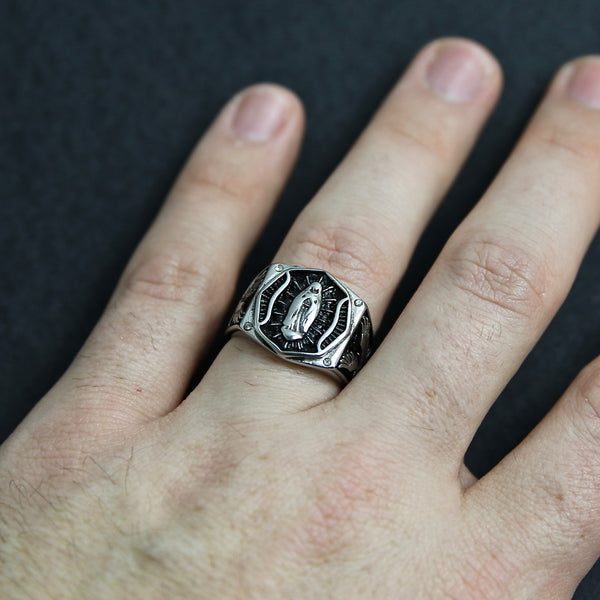 Virgin Mary Ring - Silver