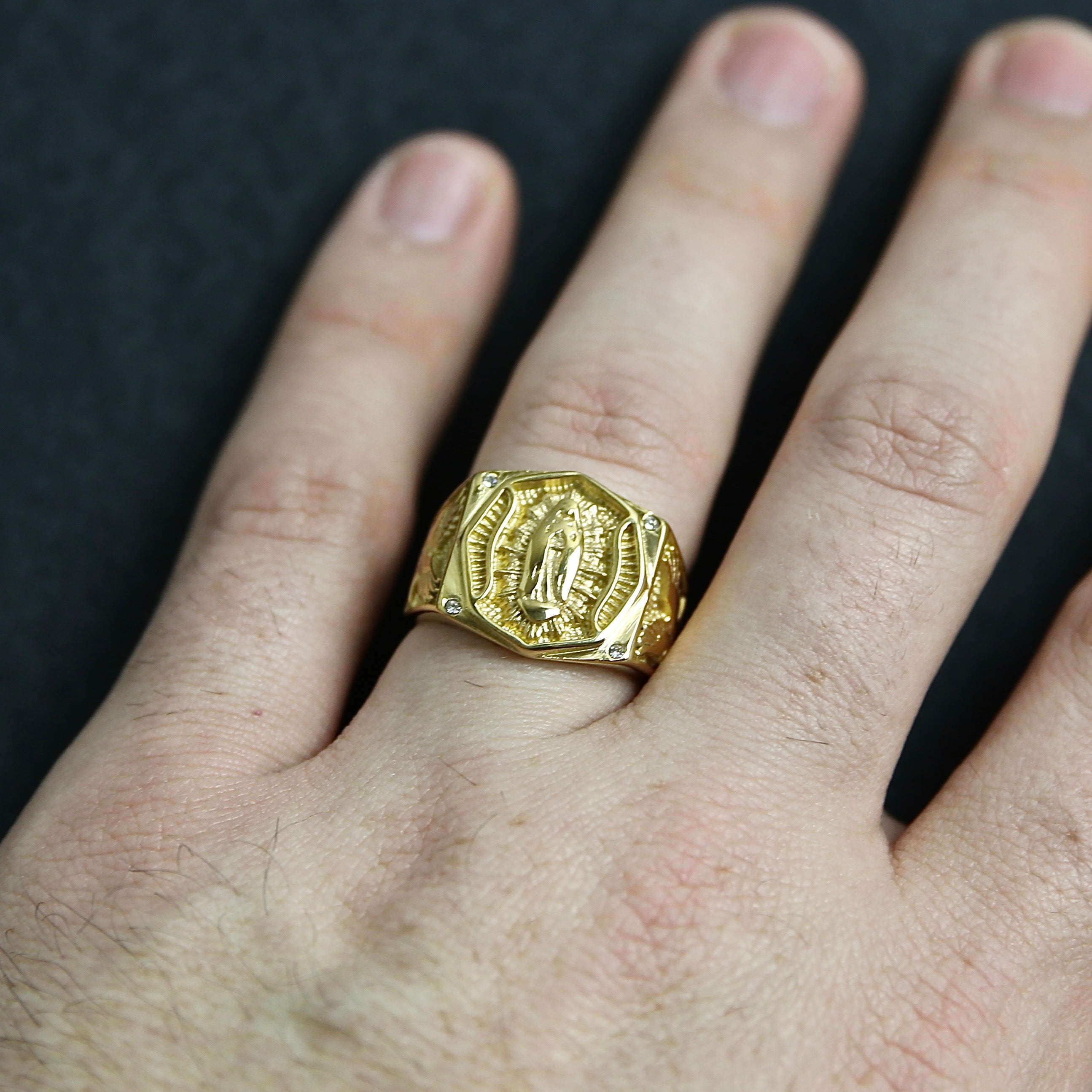 Virgin Mary Ring - Gold