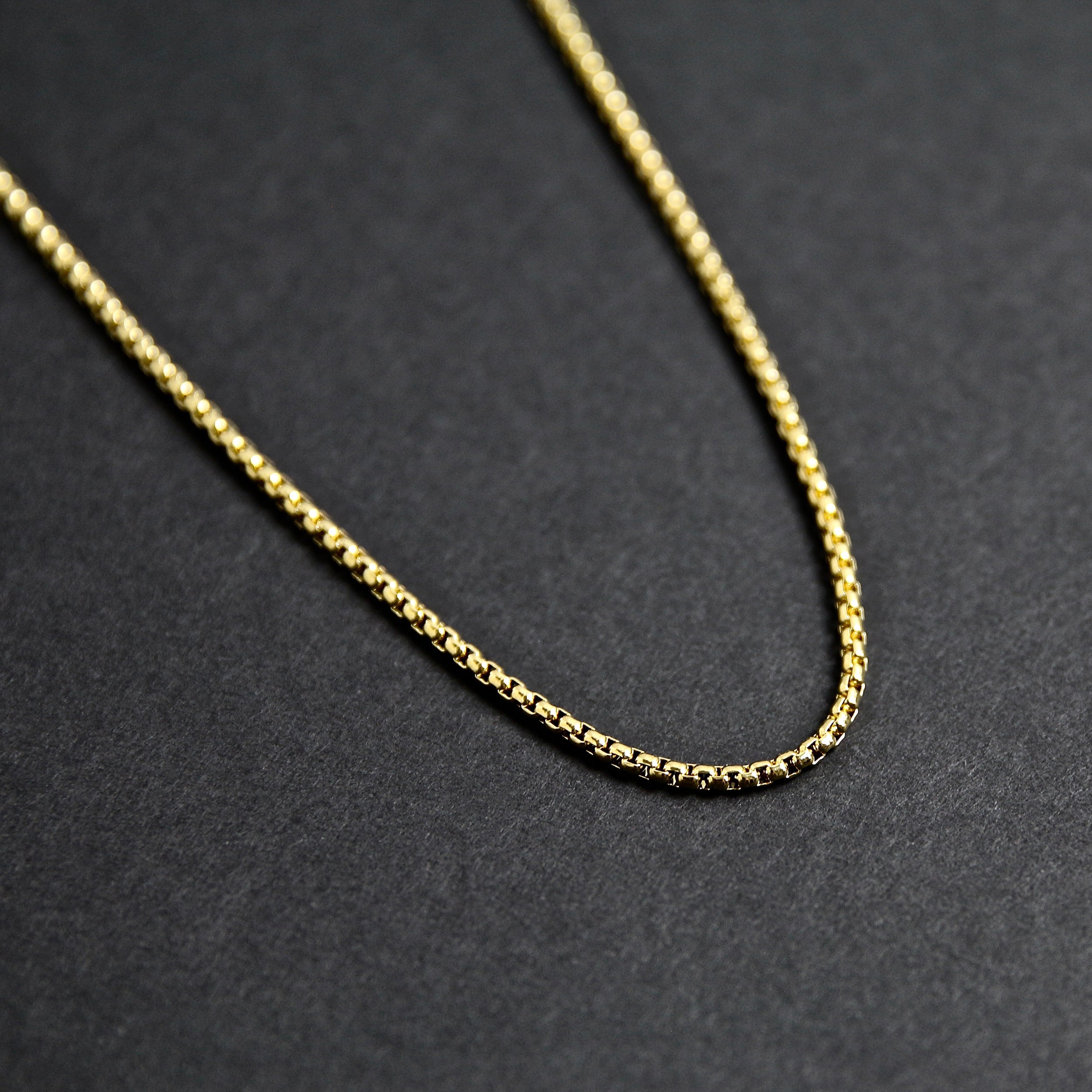 Gold Box Chain Layering Necklace – Tela Bella Jewelry