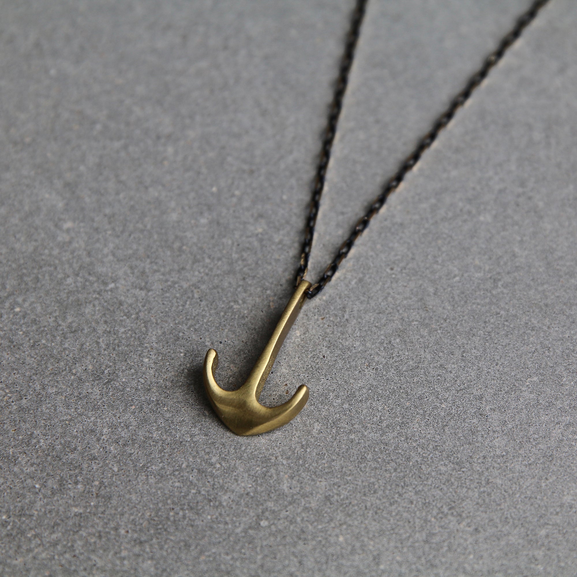 Anchor Necklace - Brass