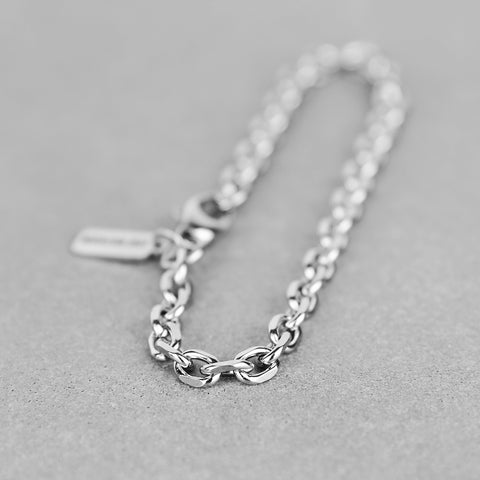 Modern Cable Chain Bracelet - Silver