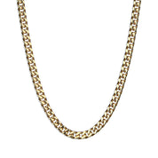 Cuban Facet Chain Necklace - Gold 6mm
