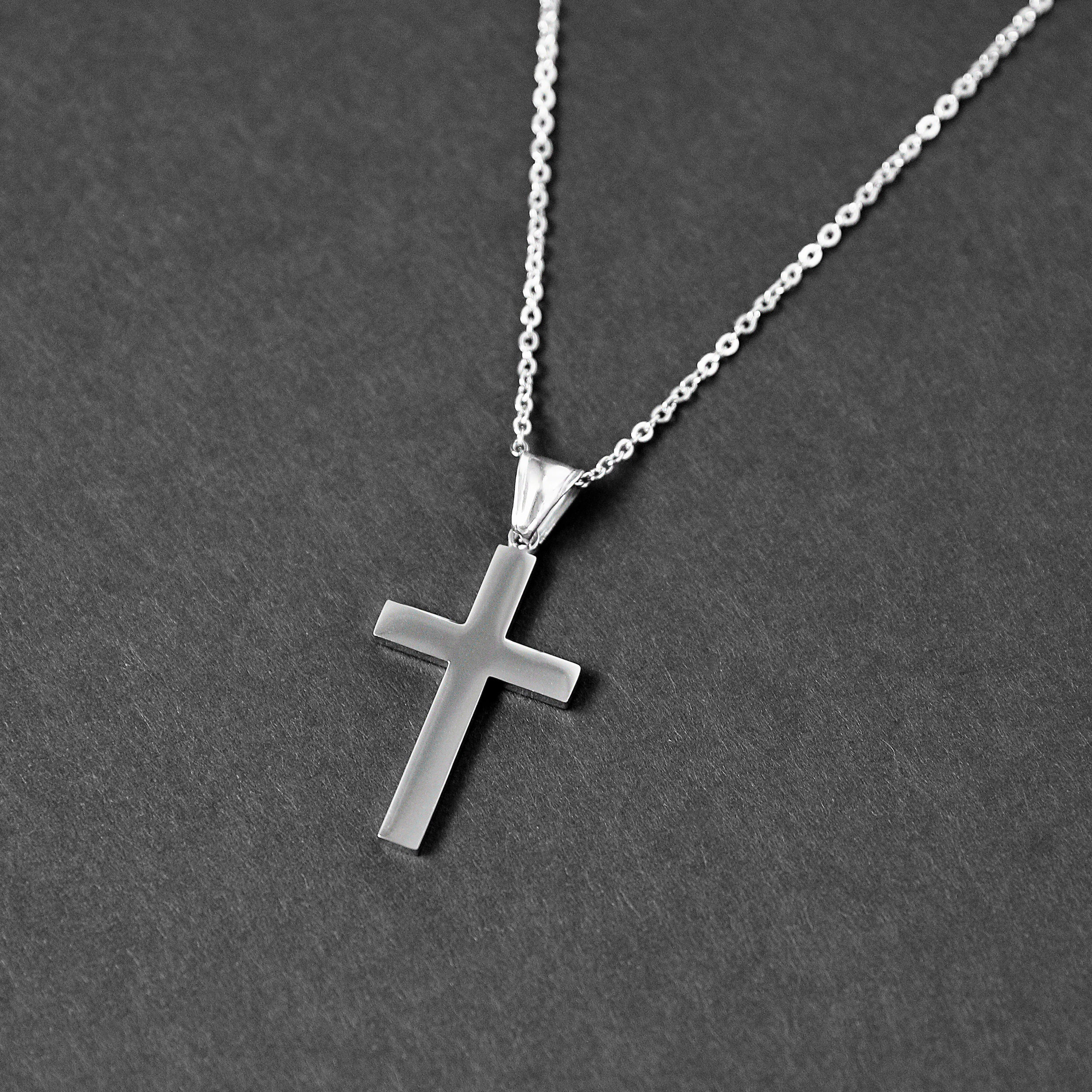 Diamond Large Cross Necklace