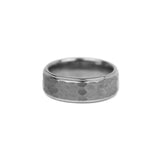 Hammered Tungsten Band - Silver
