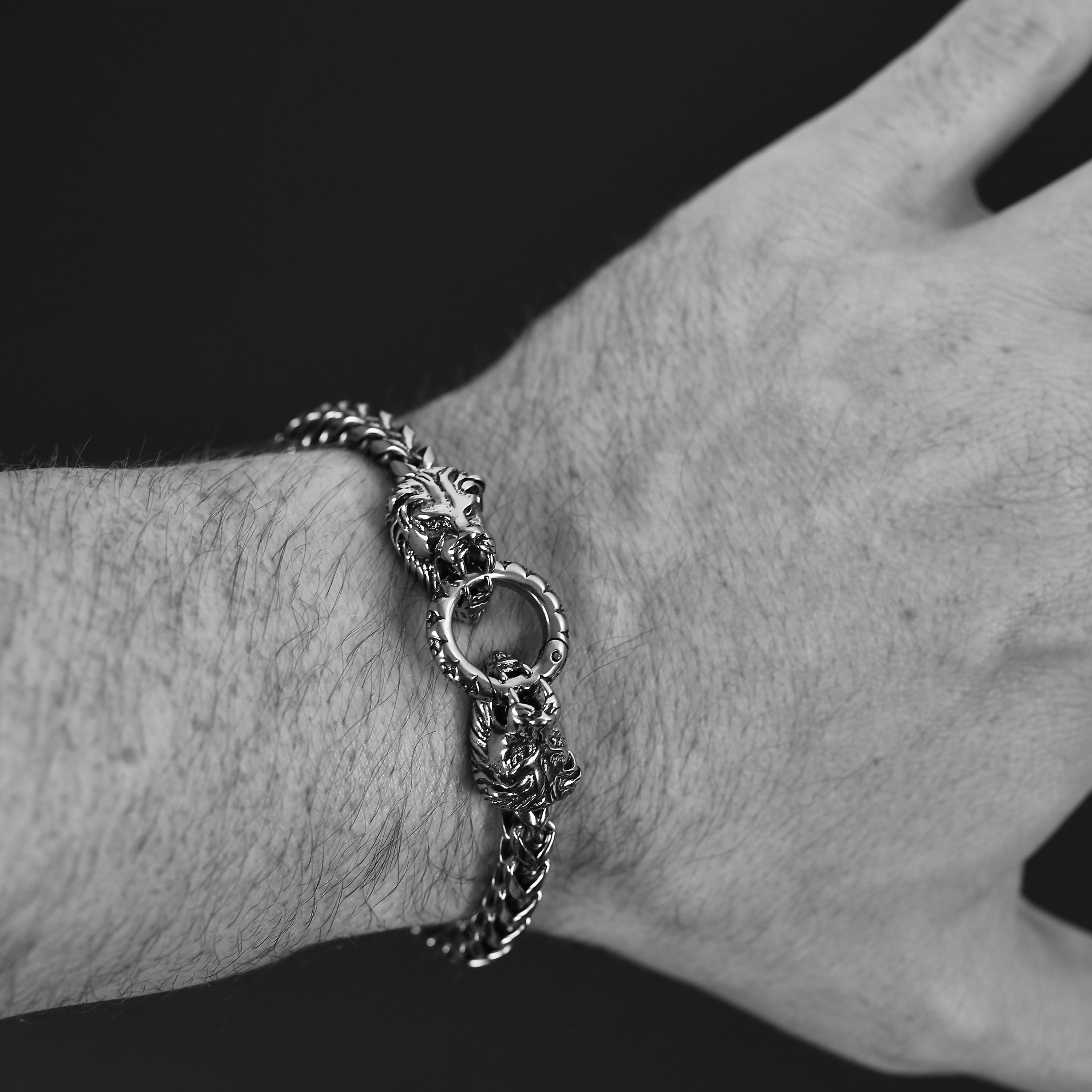 Lion Bracelet - Silver
