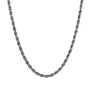 Rope Chain Necklace - Silver 3mm