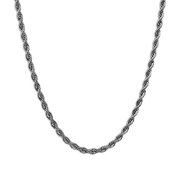 Rope Chain Necklace - Silver 3mm