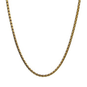 Smooth Box Chain Necklace - Gold 2mm