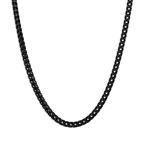 Franco Chain Necklace - Black 3.5mm