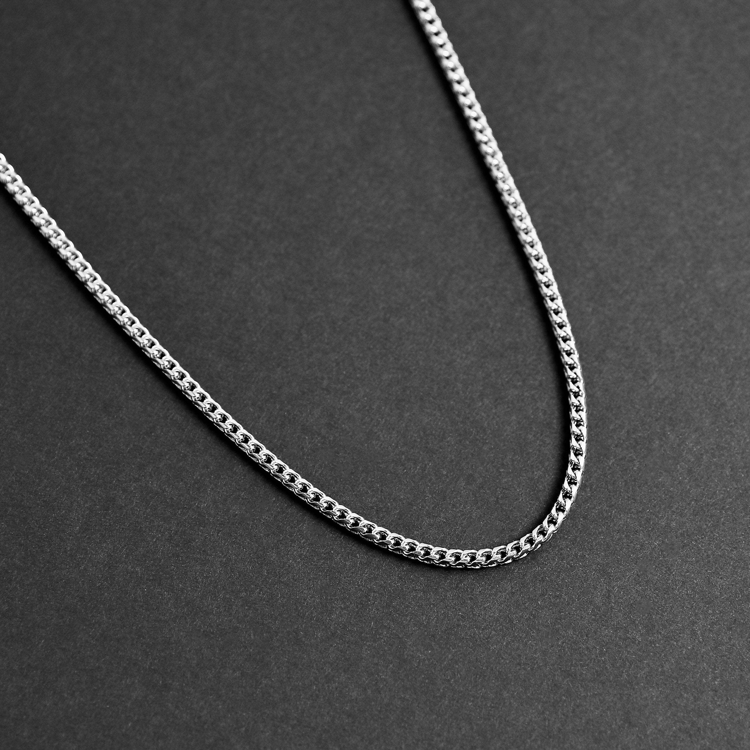 Franco Chain Necklace - Silver 3.5mm
