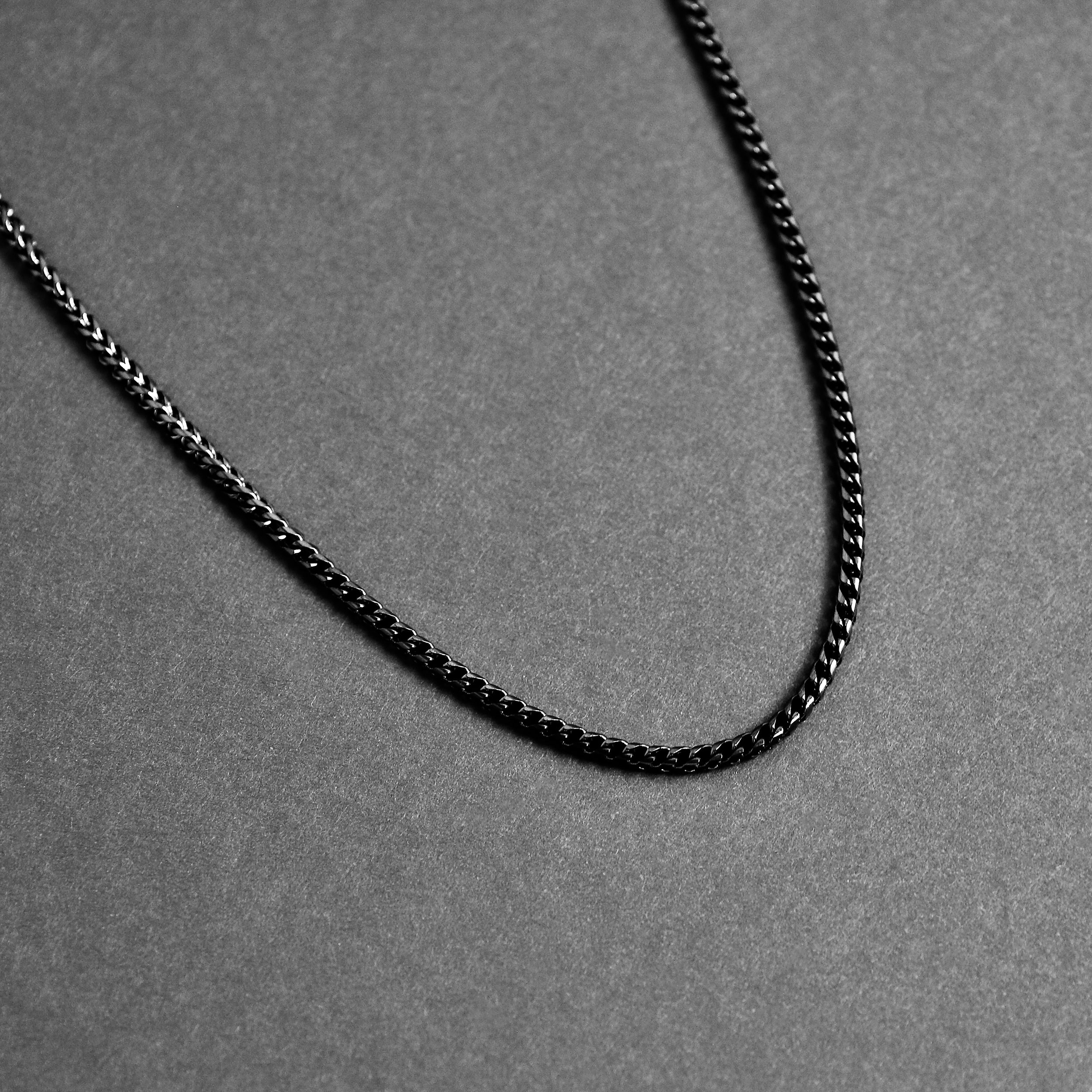 Franco Chain Necklace - Black 3.5mm