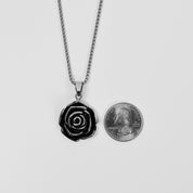Rosebud Necklace - Silver