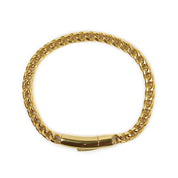 Franco Snap Bracelet - Gold