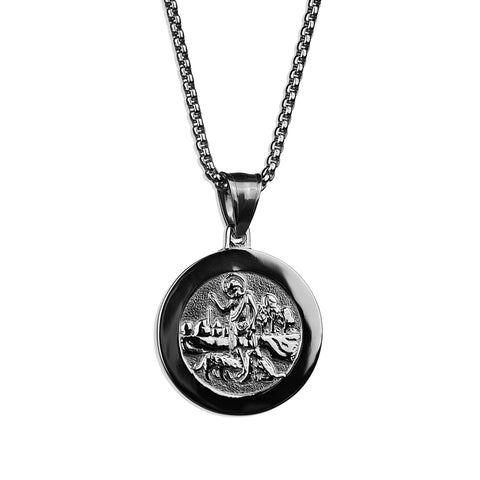 Heavenly Medallion Necklace - Silver