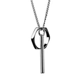 Opposites Attract Necklace - Silver