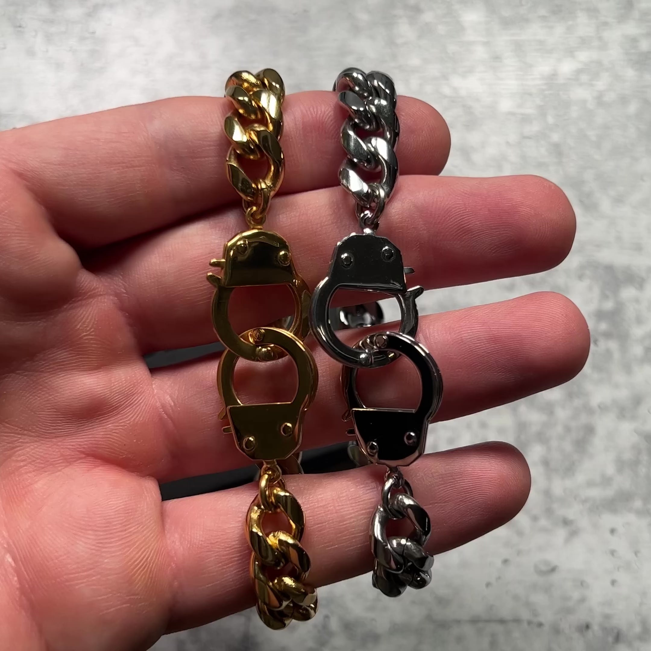 Cuban Cuff Chain Bracelet - Gold 10mm