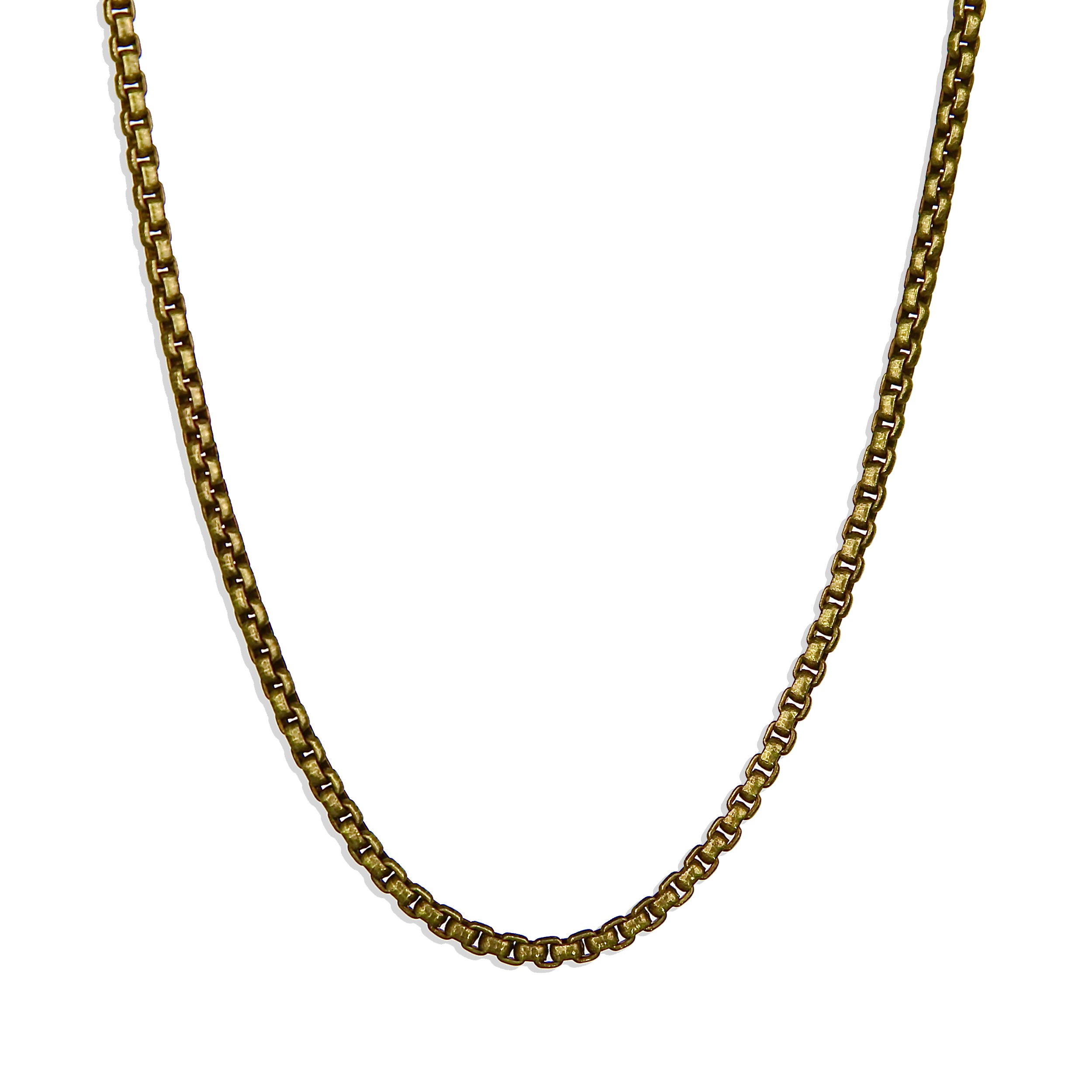 Box Chain Necklace - Brass 3mm