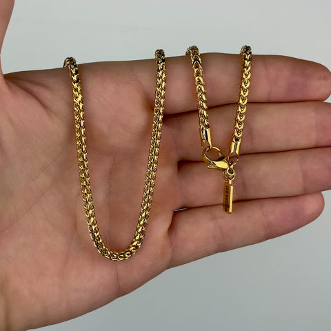 Franco Chain Necklace - Gold 3.5mm