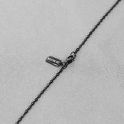 Modern Cross Necklace  - Black