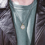Alexander The Great Coin Necklace - Silver x Gold