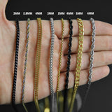 Rope Chain Necklace - Silver 4mm